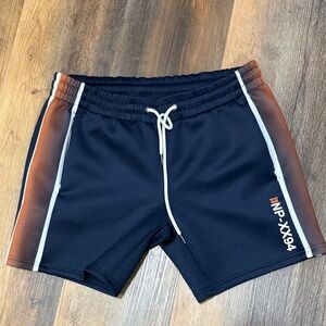 Nasty Pig Navy and Orange Athletic Shorts